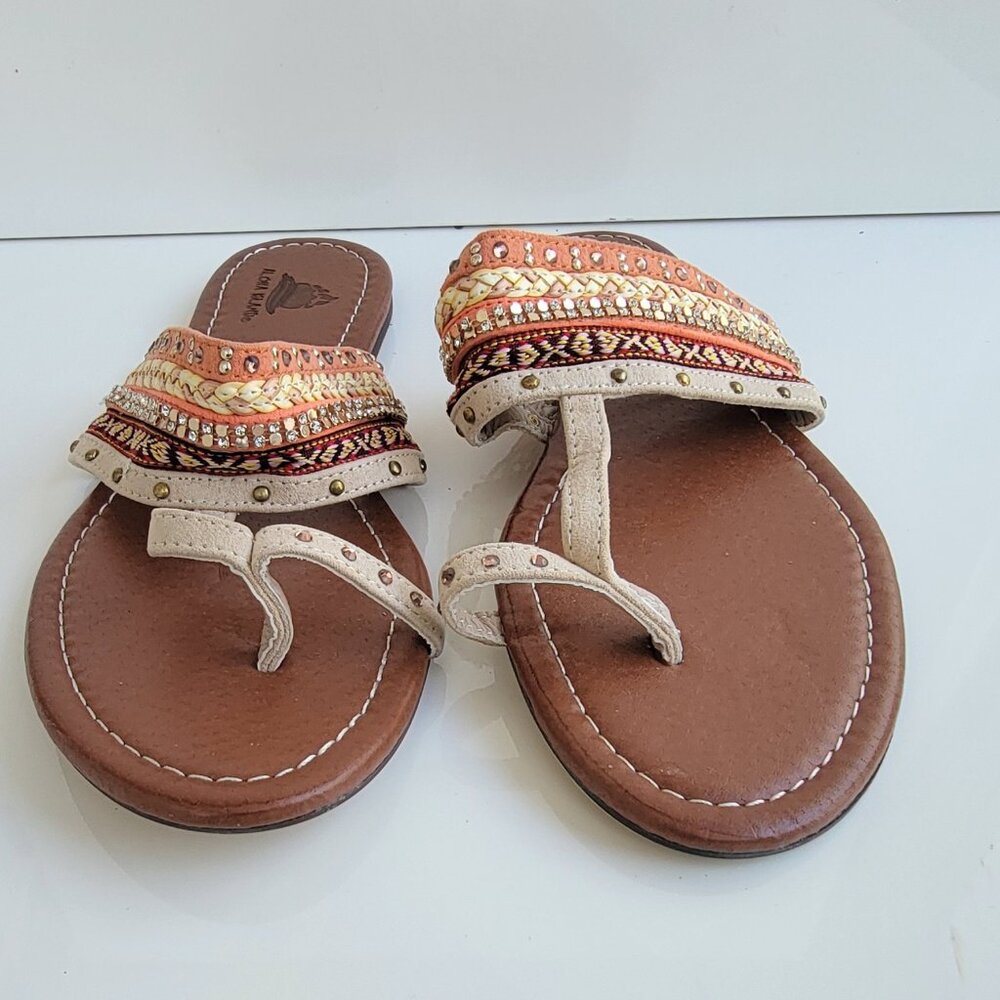 Aloha Island Gold Sandals